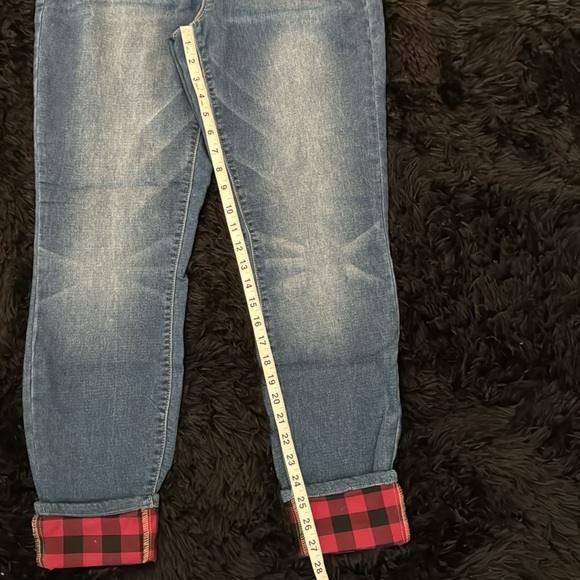 Maurices Blue Jeans with Red Plaid Accents - Picture 11 of 12